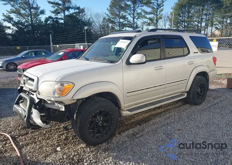 2005 Toyota Sequoia Limited V8 z USA, uszkodzony, nr VIN 5TDZT38A85S262575